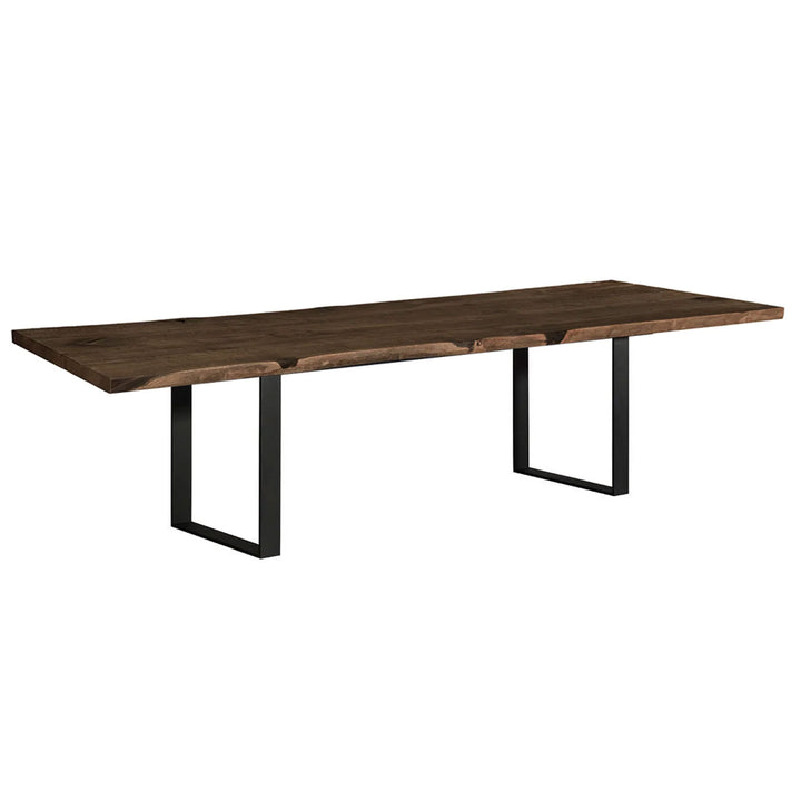 janua | sk 04 komposit table | charburned washed oak bronze shade + black base 260x100cm