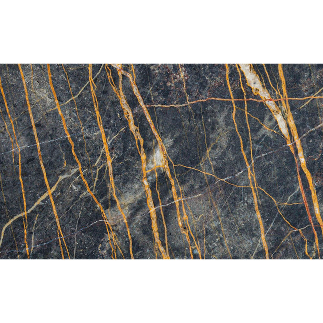 janua | sc 54 side table | black + gold limestone