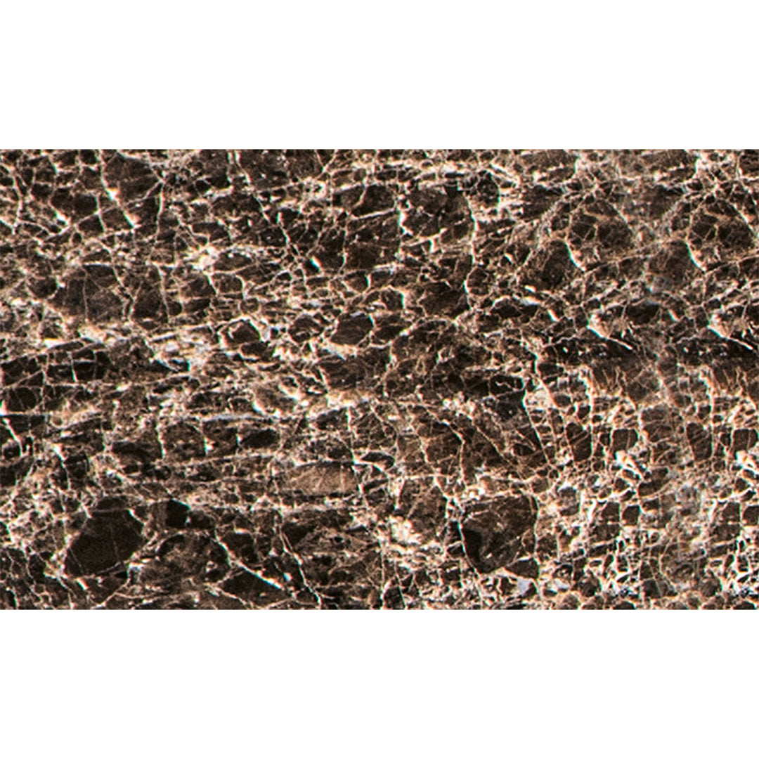 janua | bc 19 t-rox console table oval | american walnut + emperador stone | leg left | 120cm