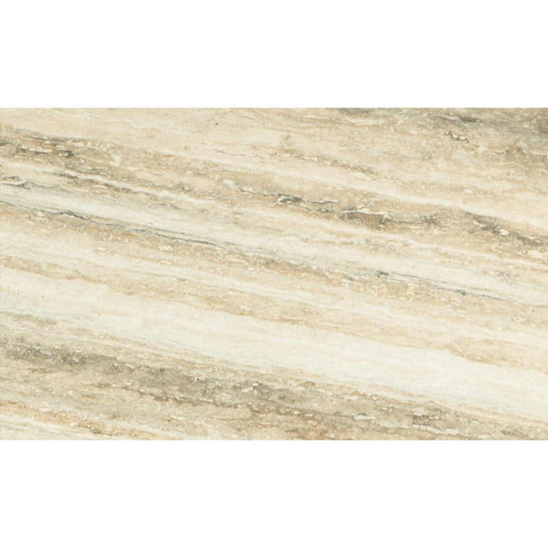 janua | bc 19 t-rox console table oval | white pigmented oak + travertine striato 120cm