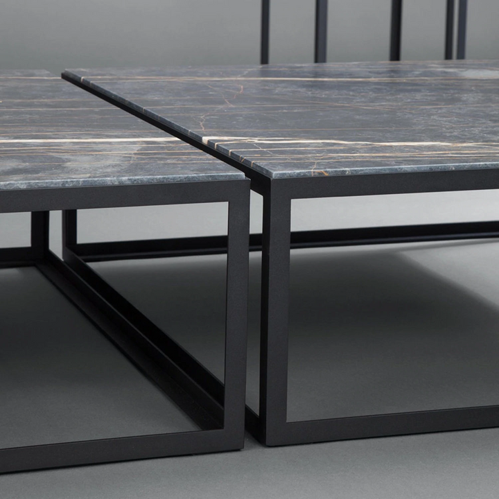 janua | sc 54 coffee table | black + gold limestone