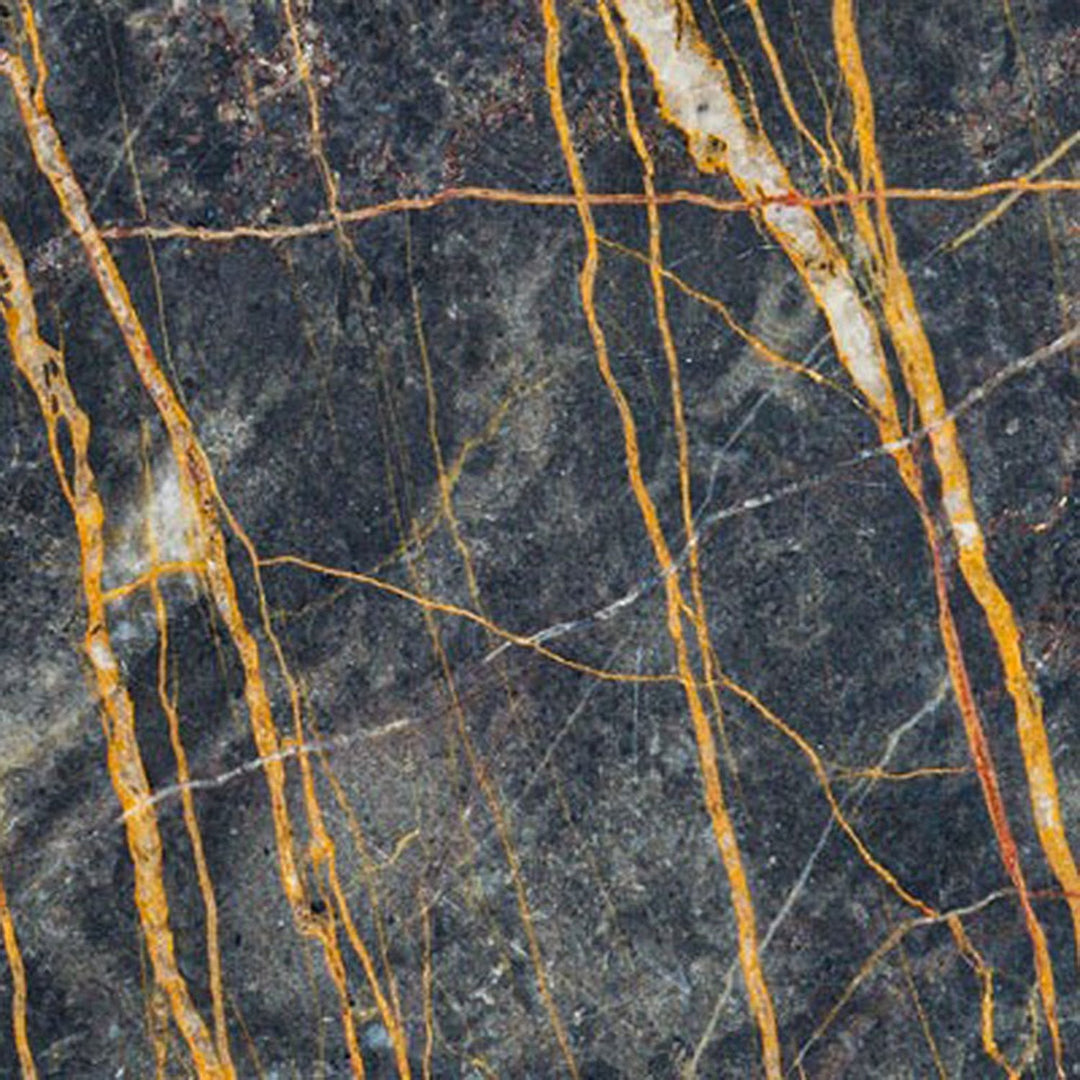 janua | sc 54 side table | black + gold limestone