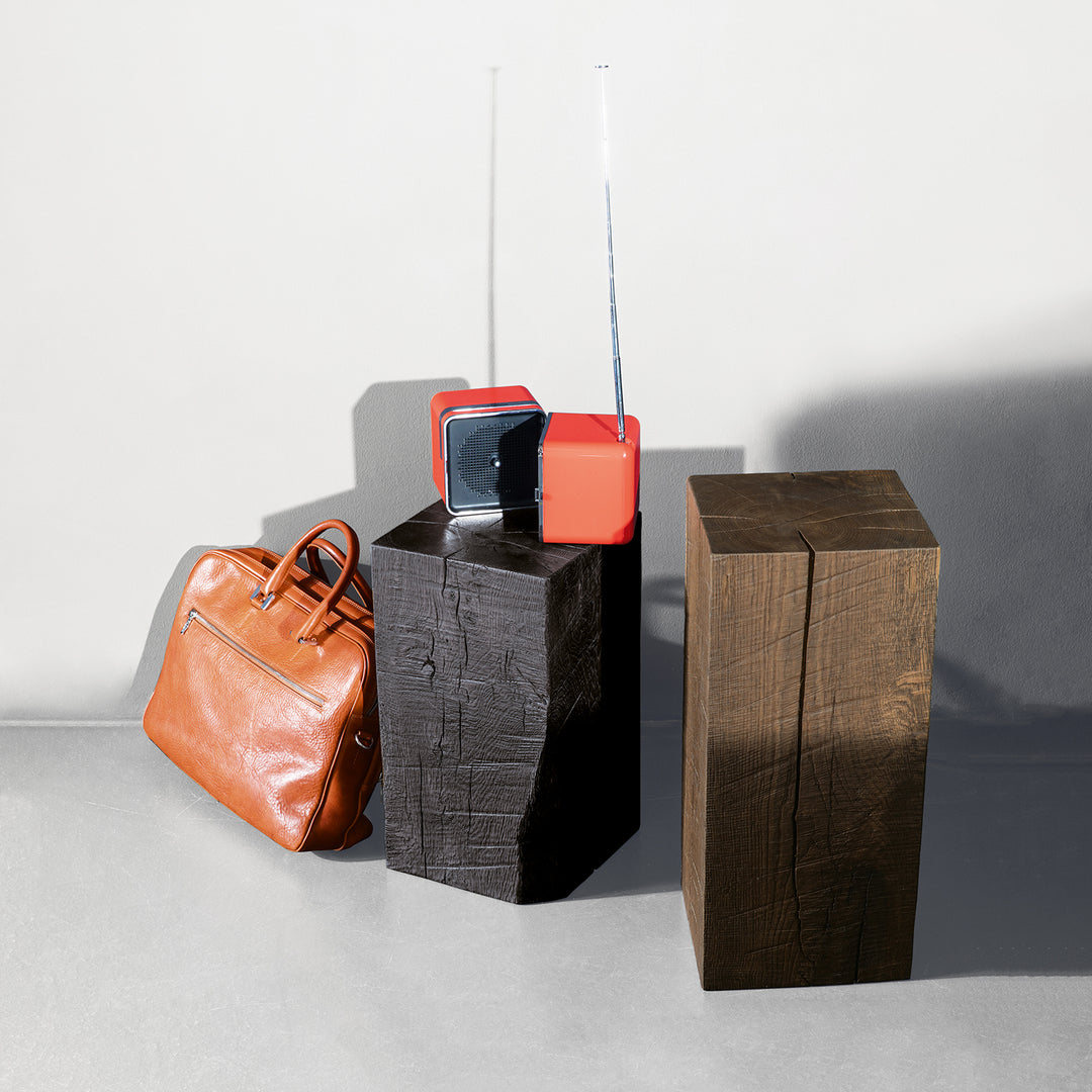 janua | sk 02 cube side table / stool | white smoked oak 55cm