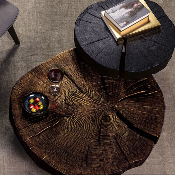 janua | bc 05 stomp table | 80-90cm | natural smoked oak raw