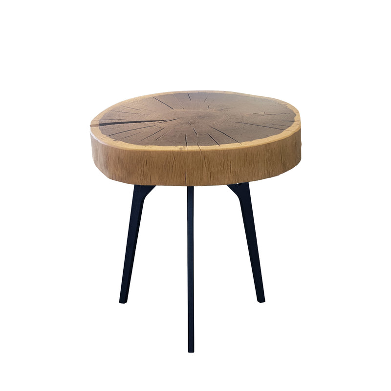 janua | bc 05 stomp table | 40-50cm | natural smoked oak raw