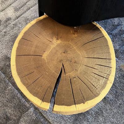 janua | bc 05 stomp table | 30-40cm | natural smoked oak raw