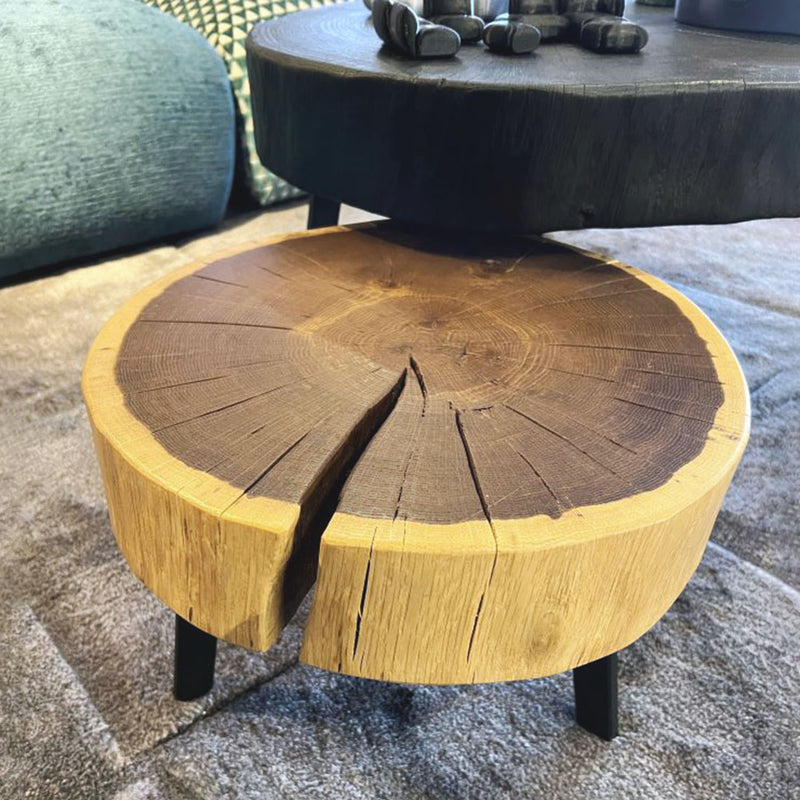 janua | bc 05 stomp table | 30-40cm | natural smoked oak raw
