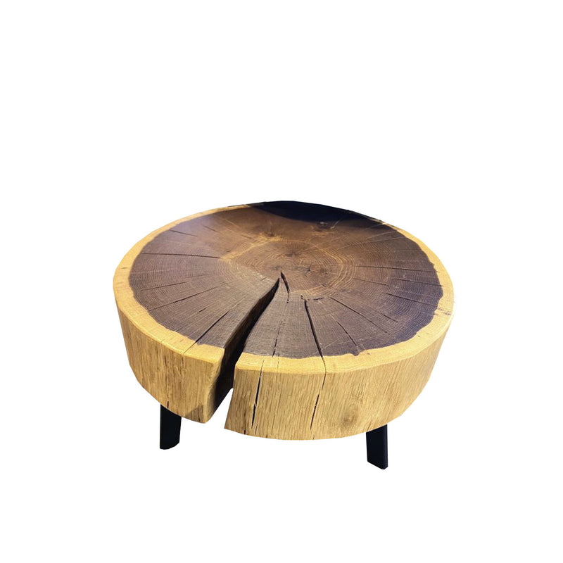 janua | bc 05 stomp table | 30-40cm | natural smoked oak raw