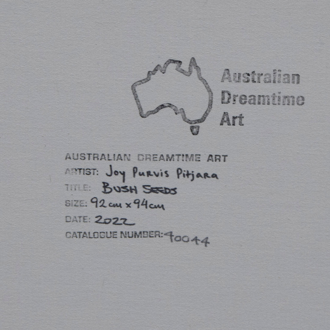 joy purvis pitjara | original artwork | bush seeds - ID40044