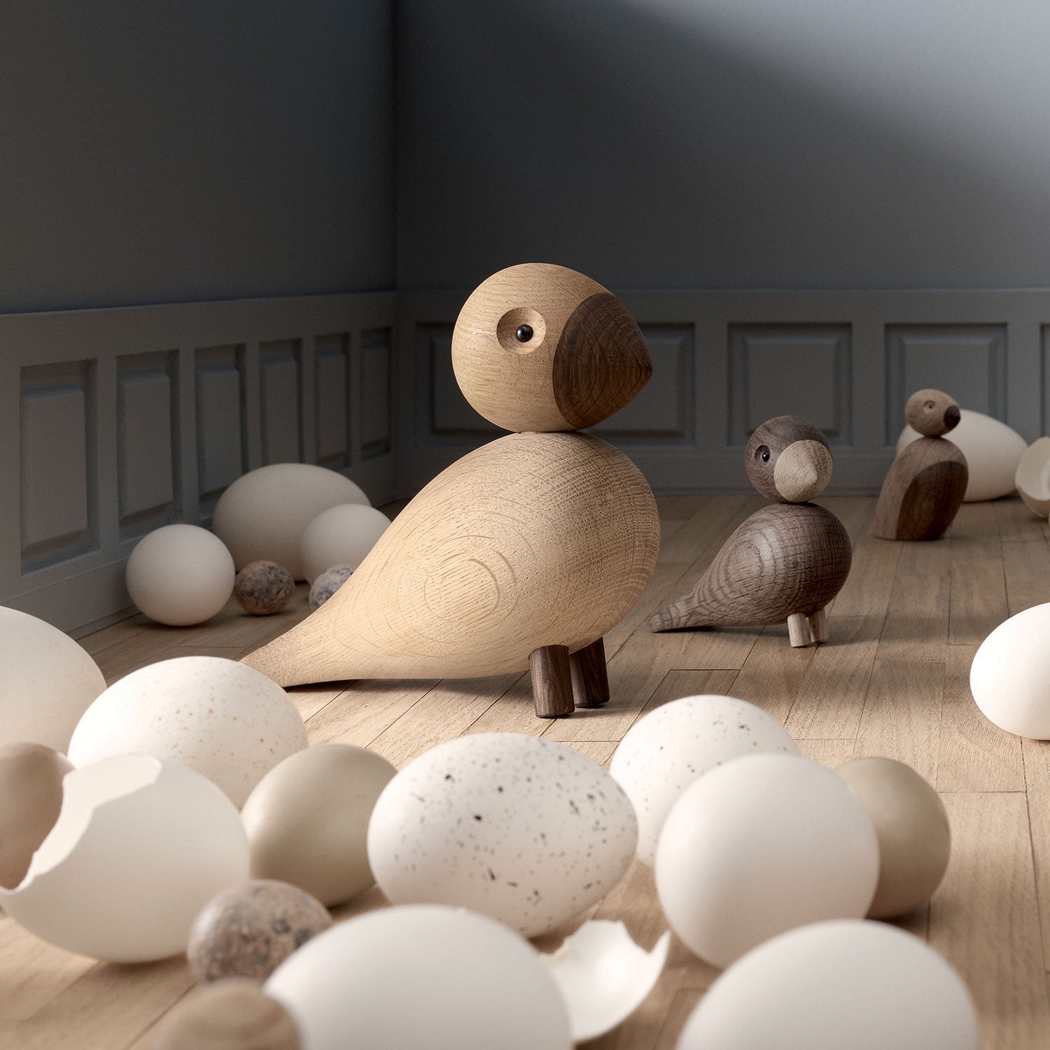 kay bojesen | lovebirds pair | oak – top3 by design