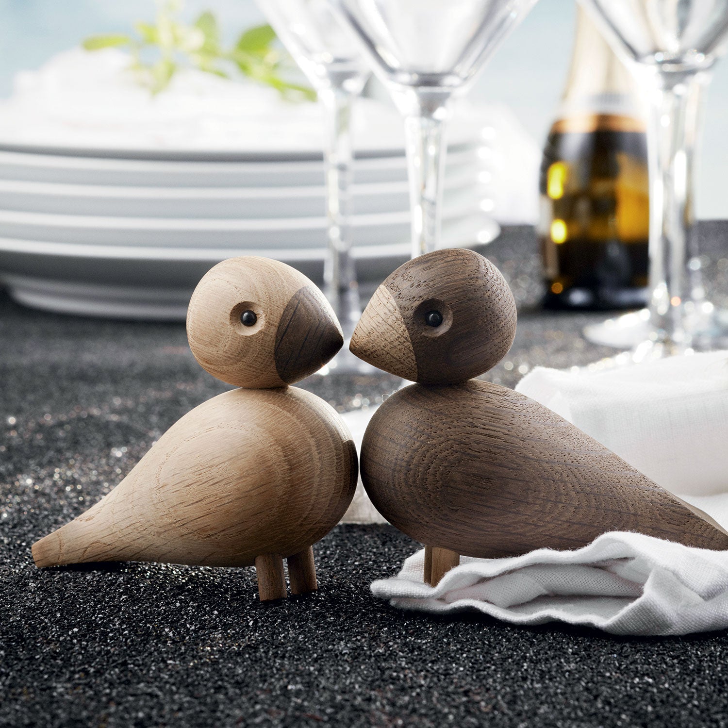 kay bojesen | lovebirds pair | oak – top3 by design