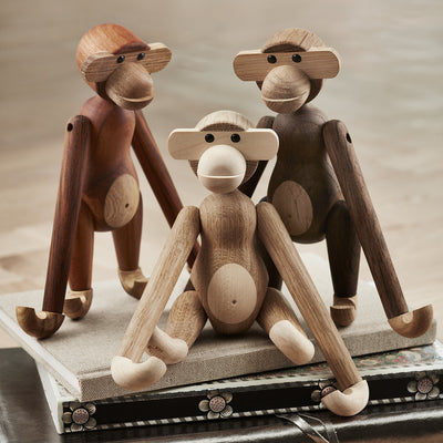 kay bojesen | monkey small | oak + maple
