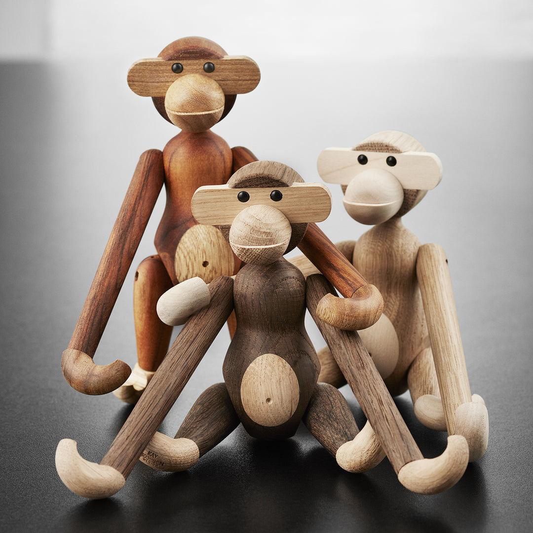 kay bojesen | monkey small | oak + maple