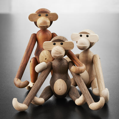kay bojesen | monkey small | oak + maple