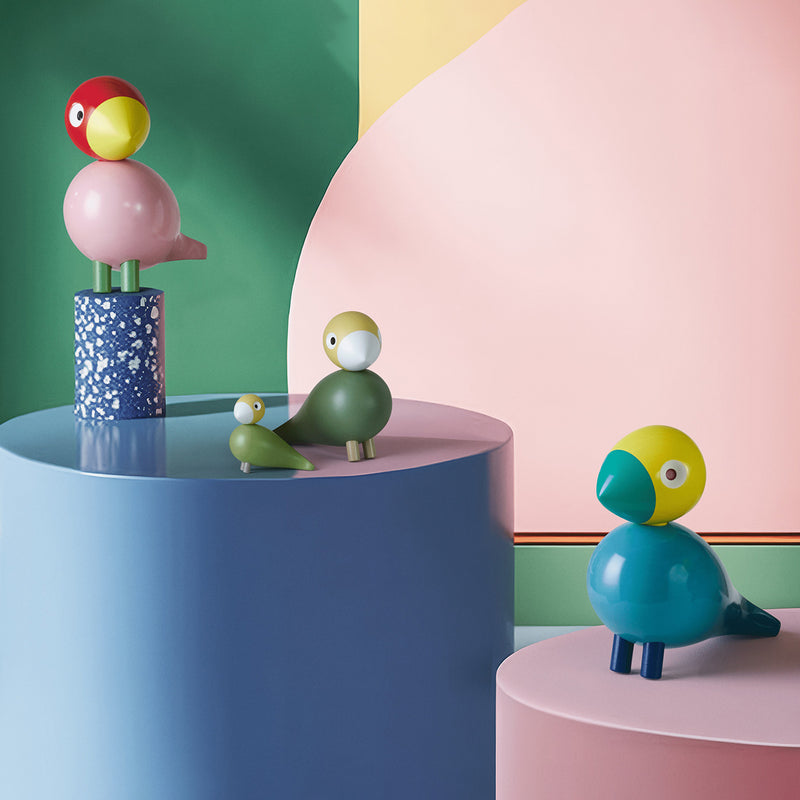 kay bojesen | songbird sunshine | turquoise yellow