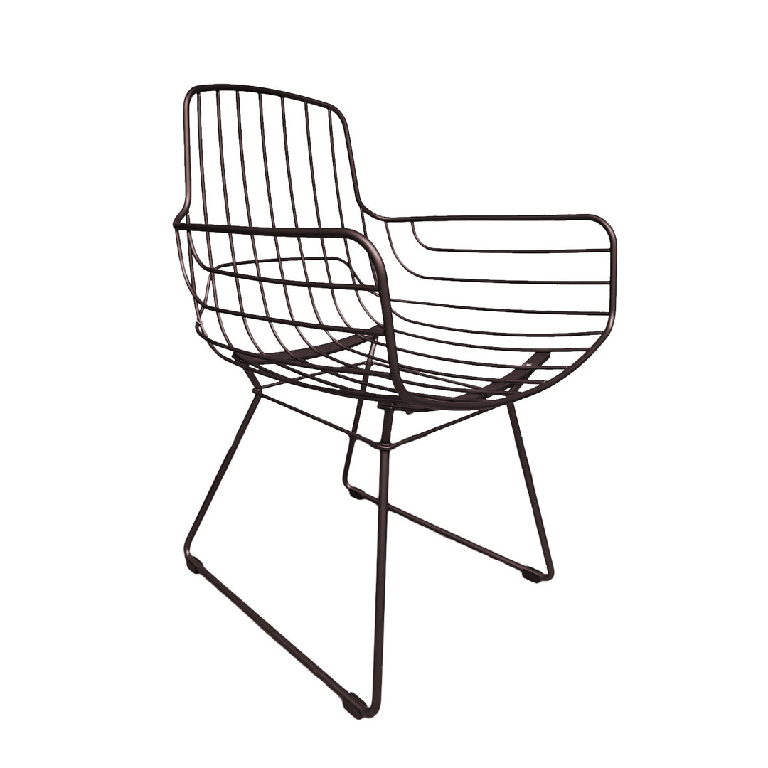 freifrau | leyasol armchair high | FRAME + CUSHION INSERT ONLY - indoor/outdoor | steel bronze glaze