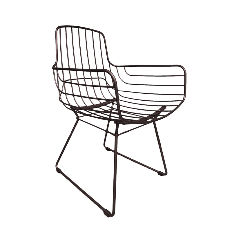 freifrau | leyasol armchair high | FRAME + CUSHION INSERT ONLY - indoor/outdoor | steel bronze glaze