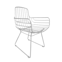 freifrau | leyasol armchair high | FRAME + CUSHION INSERT ONLY - indoor/outdoor | grey white