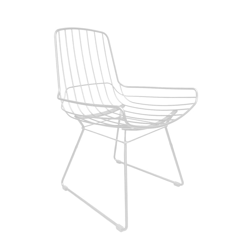 freifrau | leyasol armchair low | FRAME + CUSHION INSERT ONLY - indoor/outdoor | traffic white