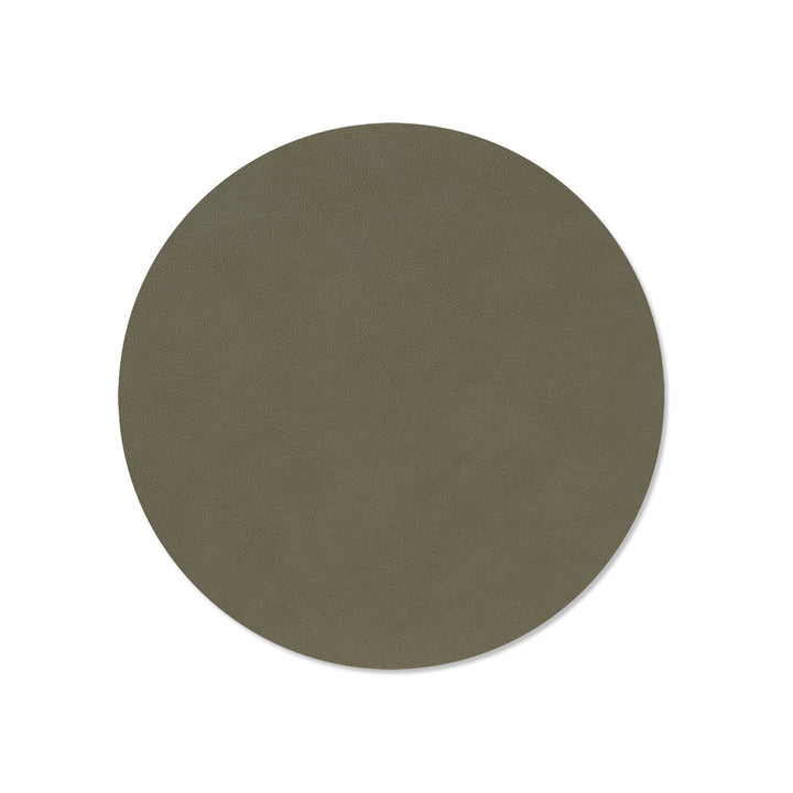 lind dna | table mat | circle medium | nupo army green