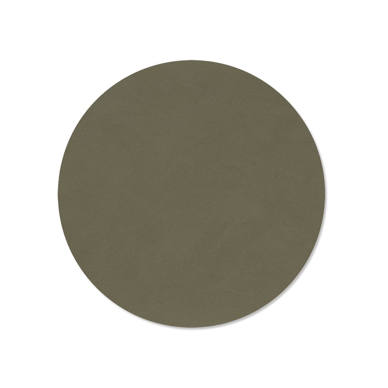 lind dna | table mat | circle medium | nupo army green