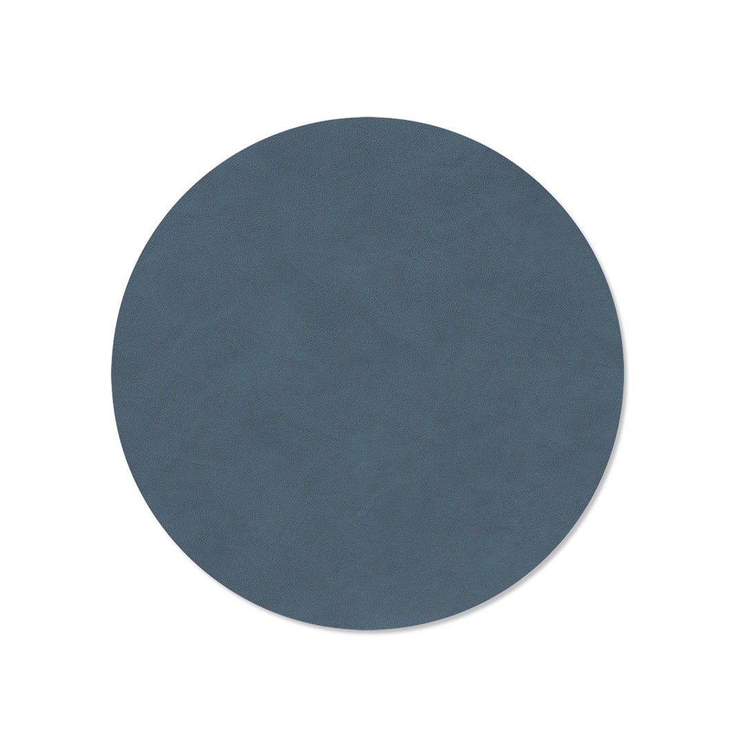 lind dna | table mat | circle medium | nupo dark blue