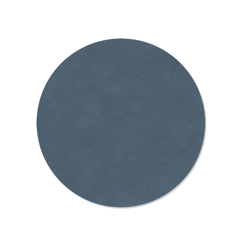 lind dna | table mat | circle medium | nupo dark blue