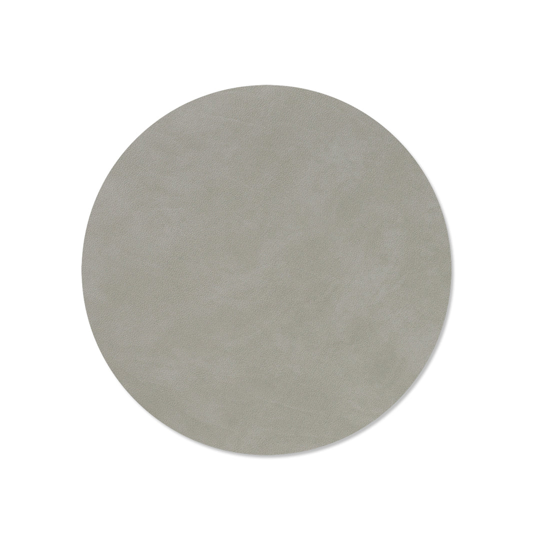 lind dna | table mat | circle medium | nupo light grey