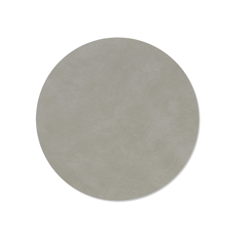 lind dna | table mat | circle medium | nupo light grey