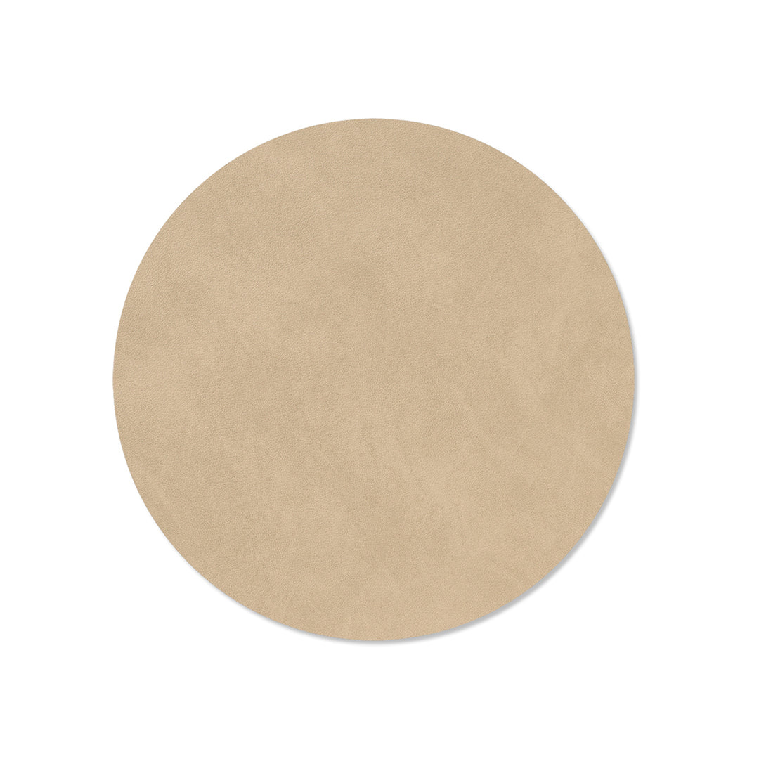 lind dna | table mat | circle medium | nupo sand