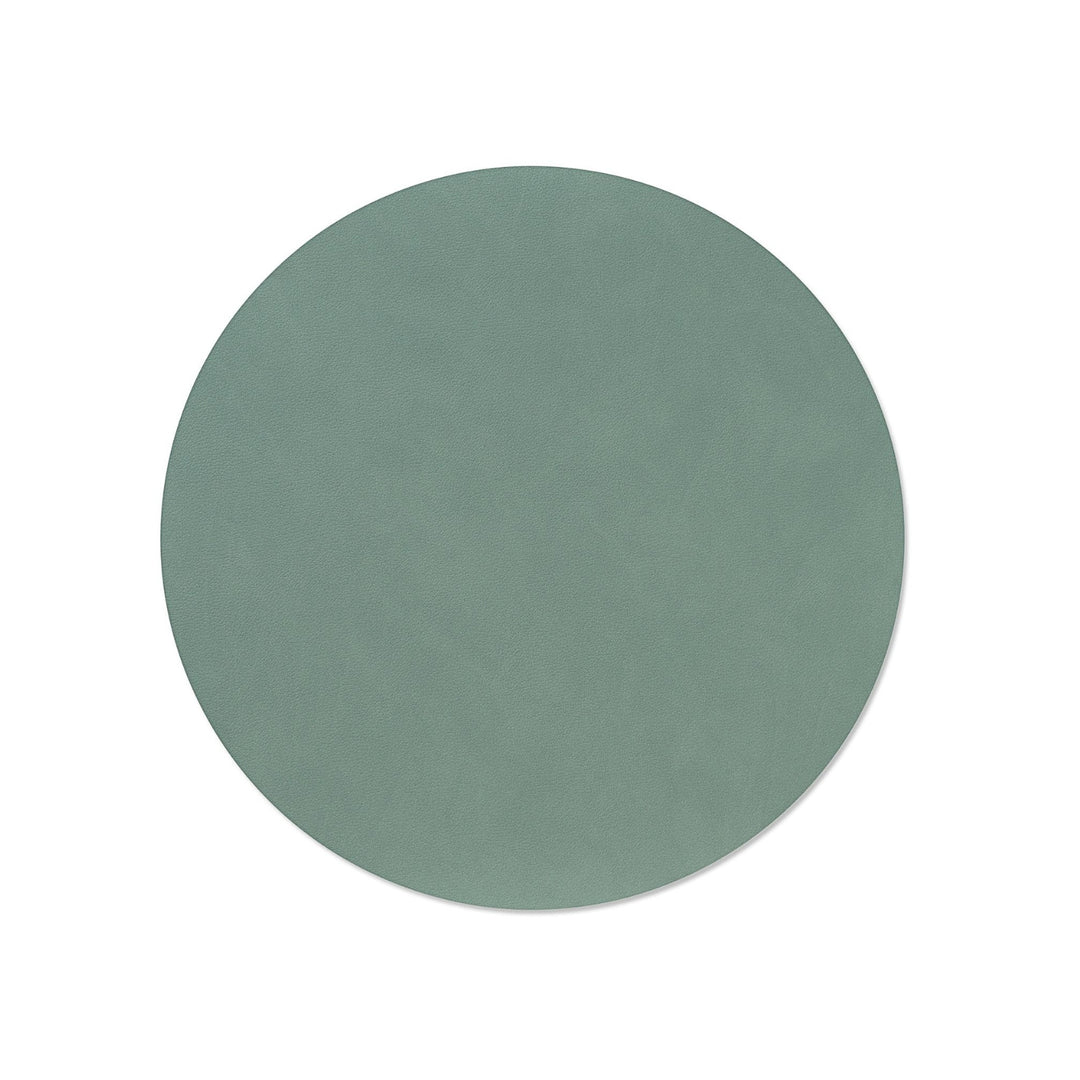 lind dna | table mat | circle medium | pastel green