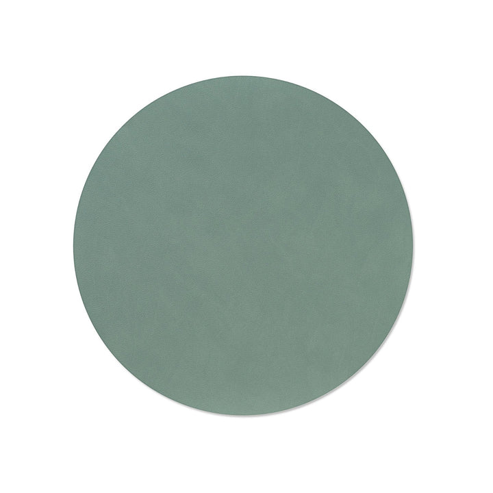 lind dna | table mat | circle medium | pastel green