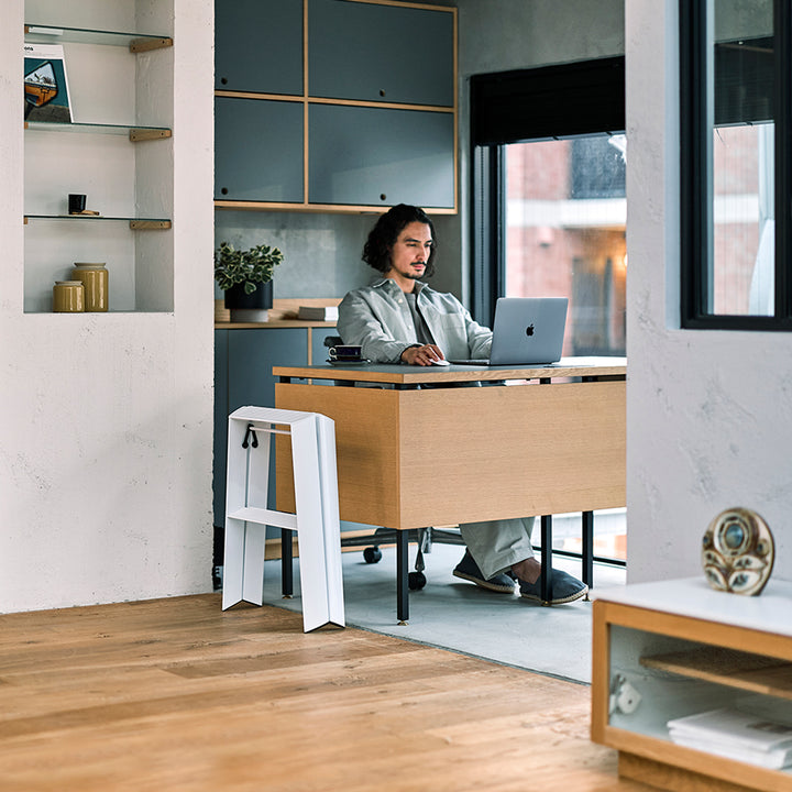 hasegawa | lucano 2 step ladder | white (japan) - LC