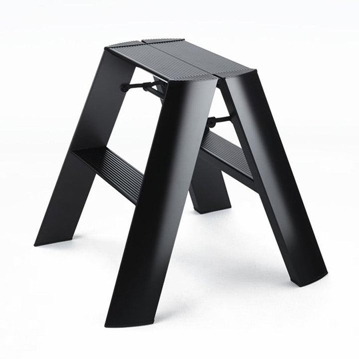hasegawa | lucano 2 step ladder | black wide