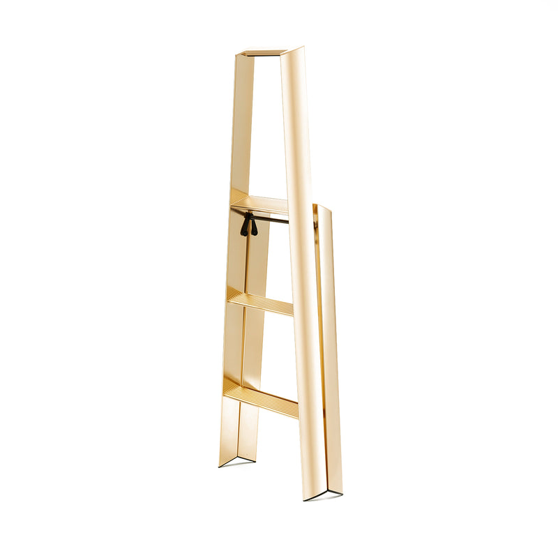 lucano | premium 3 step ladder | gold