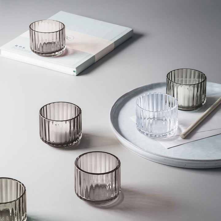 lyngby | glass tealight holder | clear - LC