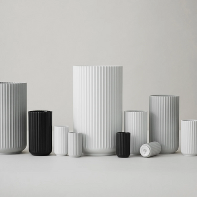 lyngby | porcelain vase 15cm | black - LC