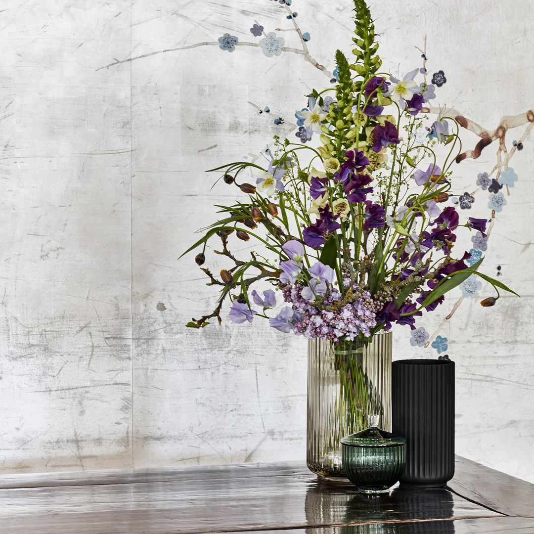 lyngby | porcelain vase 15cm | black - LC