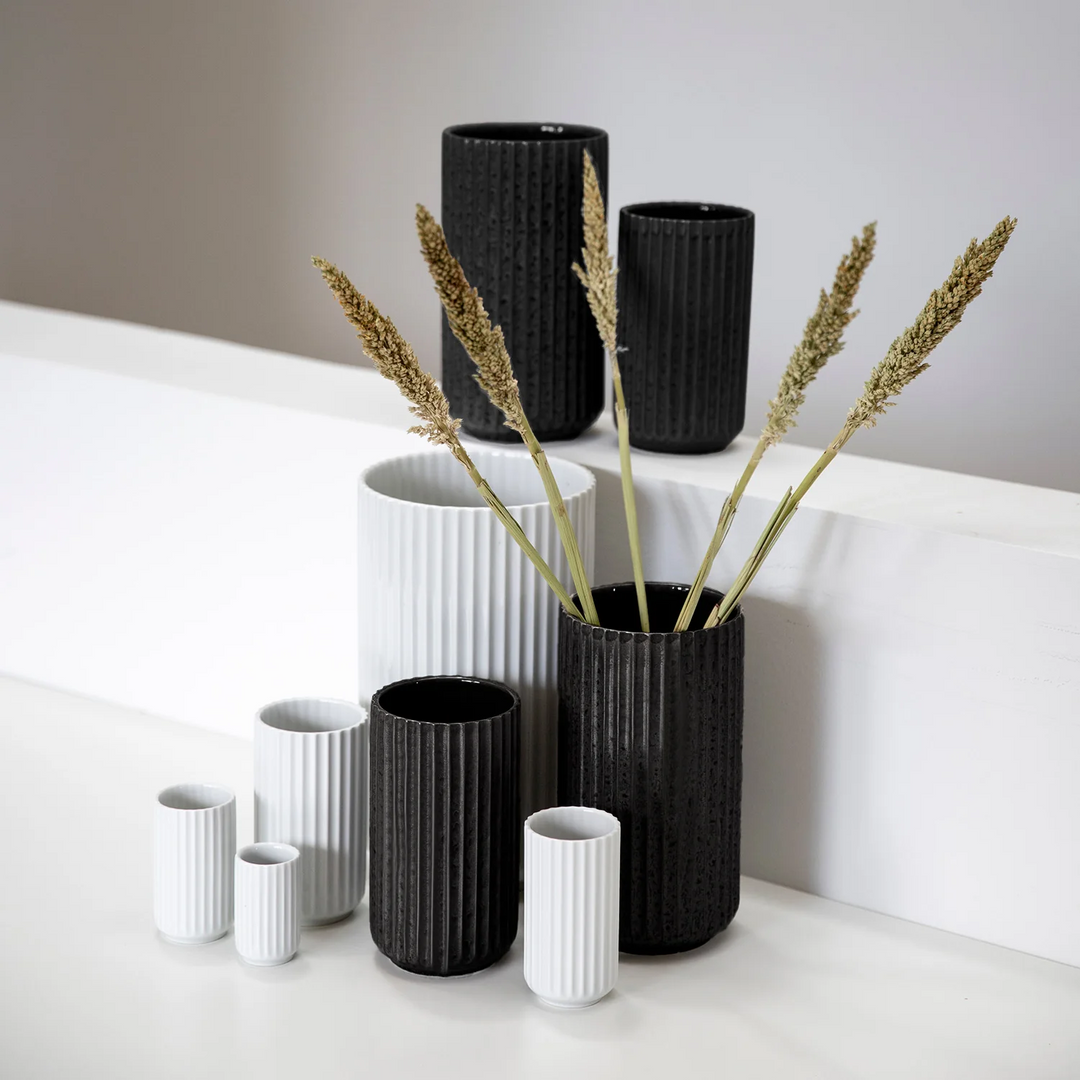 lyngby | porcelain vase 15cm | black - LC