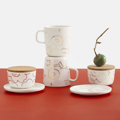 marimekko | oiva piirto unikko cup + plate | set of 2 | colour 120 - limited edition