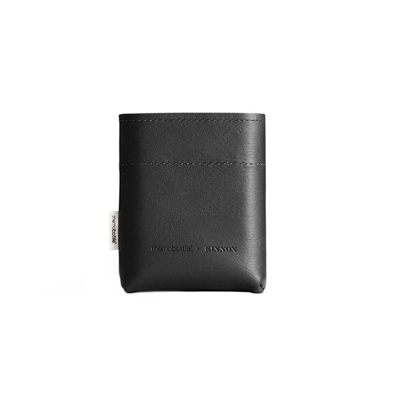 memobottle | sleeve A7 leather | black - DC