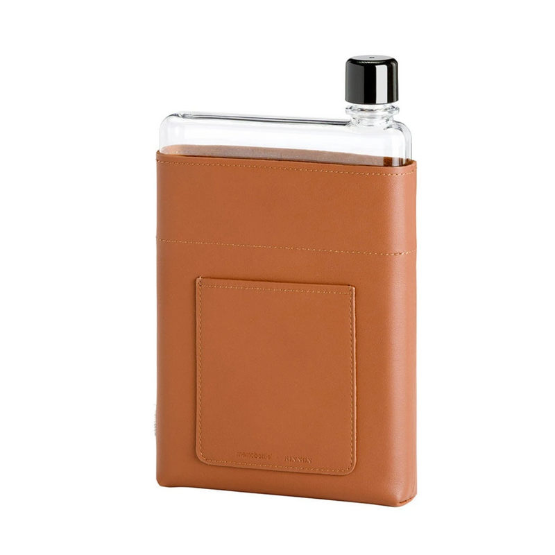 memobottle | sleeve A5 leather | tan - DC