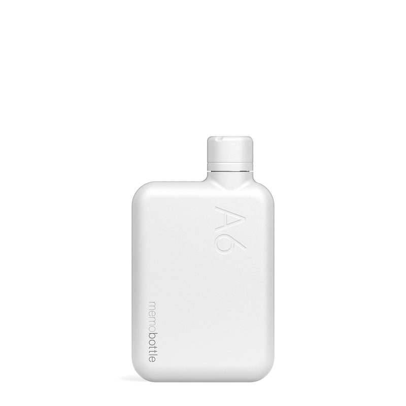 memobottle | bottle A6 stainless steel | white