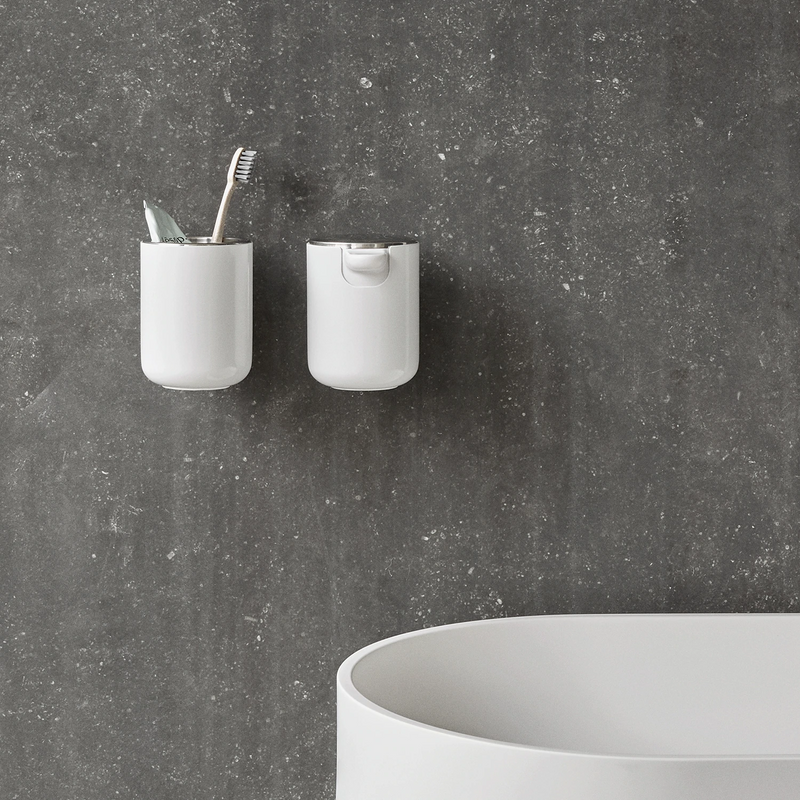 audo copenhagen (menu) | norm soap dispenser wall | gloss white