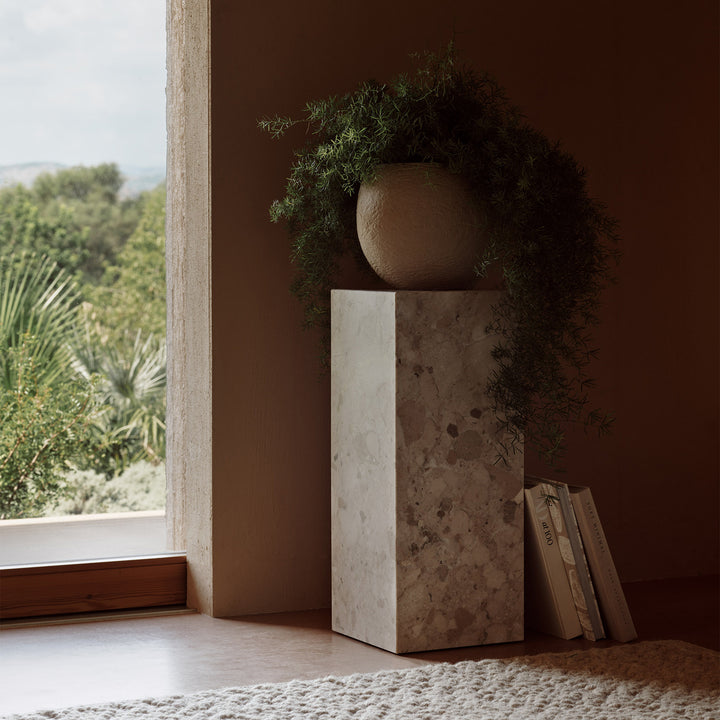 audo copenhagen (menu) | plinth pedestal | kunis breccia stone
