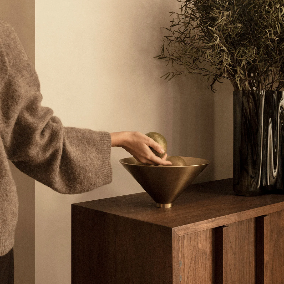audo copenhagen (menu) | taper bowl | brass