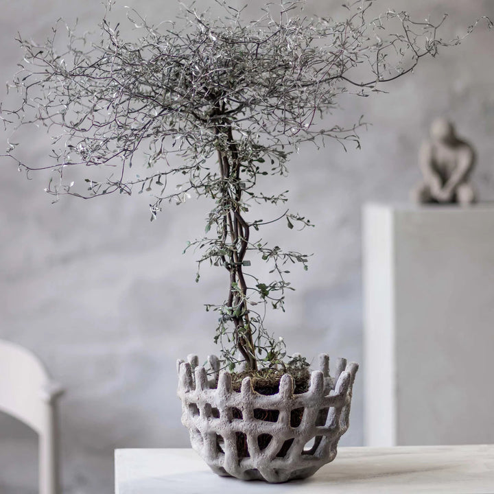 mette ditmer | art piece | braided bowl | sand