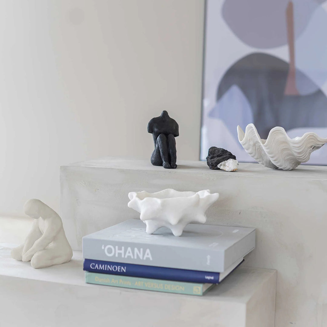 mette ditmer | art piece | chestnut bowl | off white