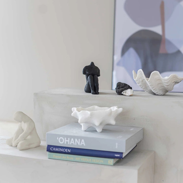 mette ditmer | art piece | chestnut bowl | off white