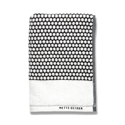 mette ditmer | grid bath towel | black + off white - LC